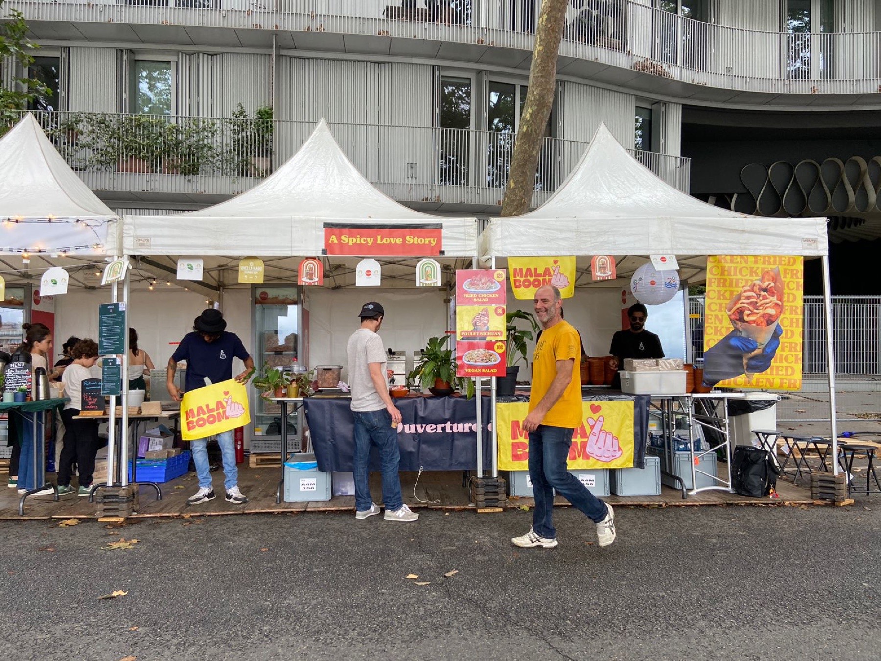 Stands de restauration sous barnums, Paris 2024